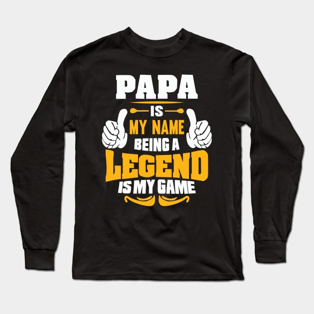 Quotes Papa Long Sleeve T-Shirt by Saldi